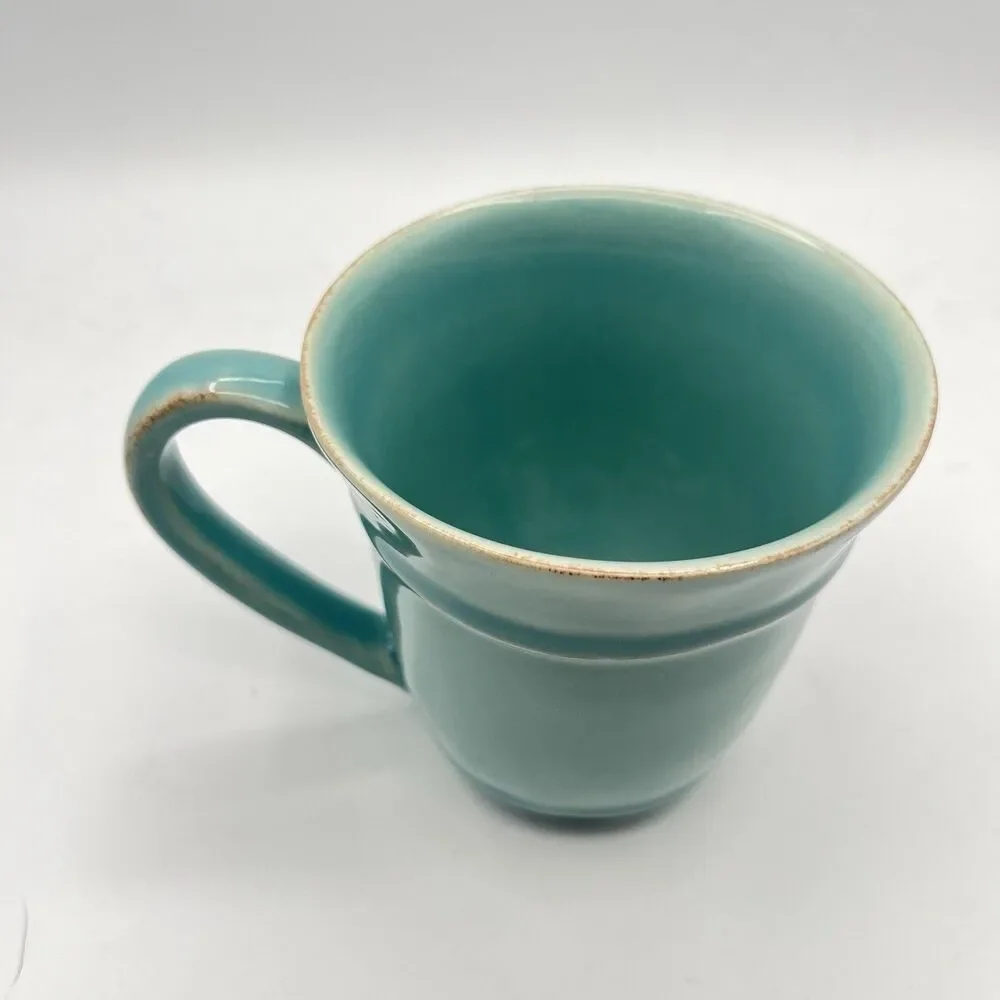 Pottery Barn Portugal Turquoise Mug Coffee Cup